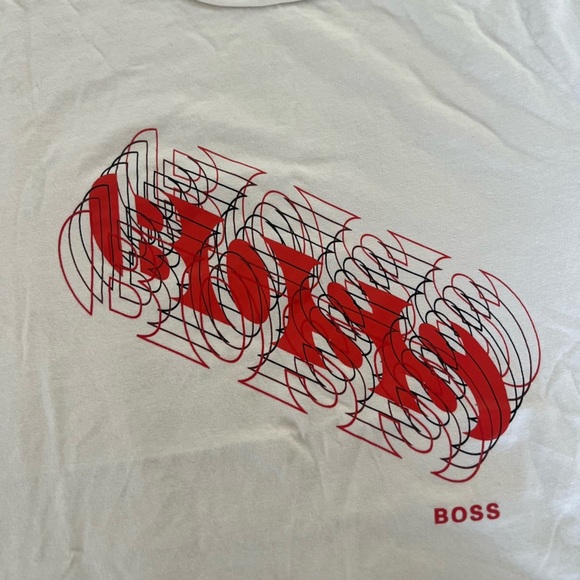 hugo boss t shirt Men’s Large Logo Cotton - Picture 11 of 11